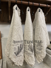 Shabby Kruidendoekje met zeiloog “ Dille “