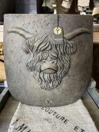 Planter Oval Scotty maj.brown L > 34 x 17 x 35 cm