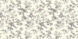 Toile de Jouy  Mini Mesange grey