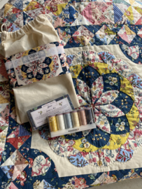 Sisters Quilt template set + pattern + threads