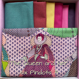 The Queen and her six Pindots A