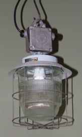 Kleine industriele draadlamp