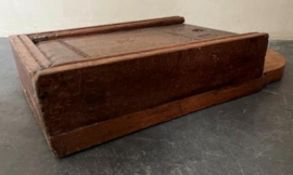 Antiek houten schooltas