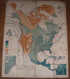 Landkaart Noord America "Climate"