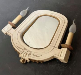 oud Kapspiegeltje met Kaarslampjes