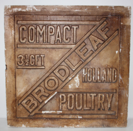 Oude Gipsen Stempelmal Brodleaf Poultry