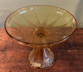 Prachtige Art Deco Val Saint Lambert Schaal op Voet – Model 'Candide' (1935)