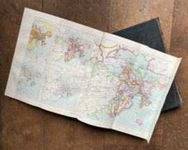 Antieke Tweedelige Atlas Universel Quillet (1923/1925) –