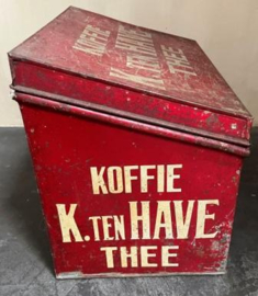 Koffie en Thee blik.  K.Ten Have
