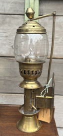 Antieke Messing Treinwagonlamp – Authentieke Spoorwegiana (ca. 1900) Epe