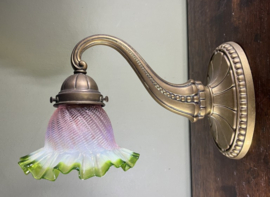 Vintage Art Nouveau zwanenhals tafellamp