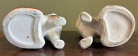 Prachtig Koppel Antieke Staffordshire Stijl Katten – Vintage Haardkatten