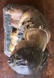 Antiek Gipsen Beeld "Sint Janneke" – Johannes de Doper met Lam