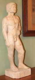 Groot uit hout gesneden Beeld