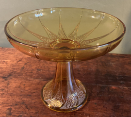 Prachtige Art Deco Val Saint Lambert Schaal op Voet – Model 'Candide' (1935)