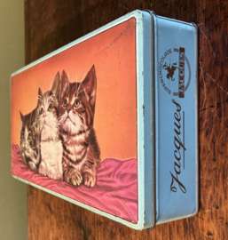 Vintage Chocoladeblik Chocolat Jacques – Met Schattige Katjes / Kittens