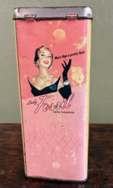verzamelblik pin-up illustratie "Lady Fossil Face Powder"