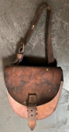Oud lederen WWII Mitrailleur Patroon houder tas