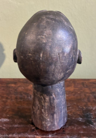 antiek  Afrikaans houten hoofdhonorarium (tribal art sculptuur)