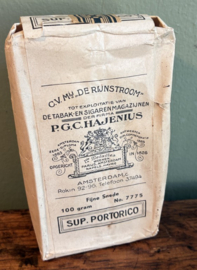 authentiek, antiek tabakspakje van P.G.C. Hajenius uit Amsterdam
