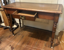 Antieke houten sidetable / schrijftafel (Epe)