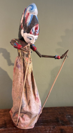 Prachtige Vintage Wayang Golek Pop – Indonesisch Javaans Houtsnijwerk