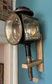 Antieke messing rijtuiglamp / koetslamp