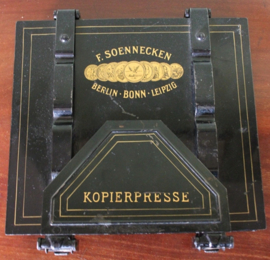 Antieke F. Soennecken Kopierpresse