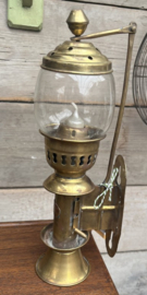 Antieke Messing Treinwagonlamp – Authentieke Spoorwegiana (ca. 1900) Epe