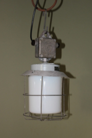 Kleine Industiele Draadglas lamp