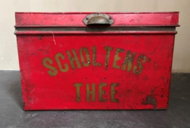 Oud blik "Scholtens Thee"