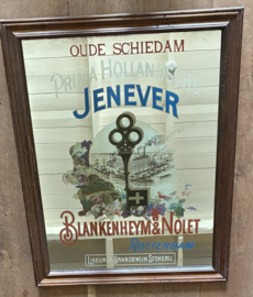 Vintage Reclamespiegel Blankenheym & Nolet Jenever (53 x 69 cm)