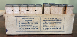 Vintage Rubberen Stempelset „SIMPLEX” No. 6 – Alfabet in Gummi
