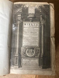 Antieke Statenbijbel – 17e eeuw – Diaconieboek Martinikerk