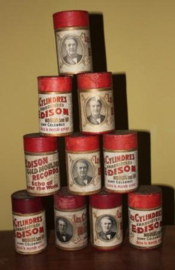 Oude Edison Wasrol doosjes met wasrol