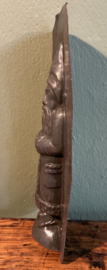 Antieke Metalen Chocoladevorm – Nostalgische Kerstman / Belsnickle