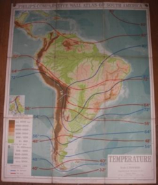 Landkaart South America Temperature