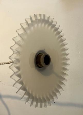 Vintage Melkglazen keukenlamp