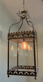 Imposante Antieke Bronzen Lantaarn – Franse Stijl