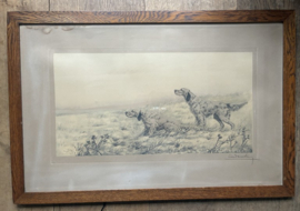 Oude Hondenprent (Jacht honden)