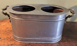Antieke Franse Café-au-Lait Set – Complete Bain-Marie Koffie/Melkset