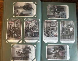 Prachtig Antiek Prentbriefkaartenalbum Belle Époque – 192x Onbeschreven Kaarten