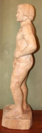 Groot uit hout gesneden Beeld