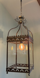 Imposante Antieke Bronzen Lantaarn – Franse Stijl