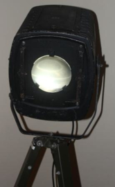 Vintage Theater lamp op metalen driepoot