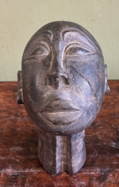 antiek  Afrikaans houten hoofdhonorarium (tribal art sculptuur)