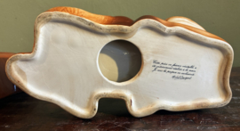 Zeldzame Vintage Michel Caugant Terrine Bizon – Handbeschilderd