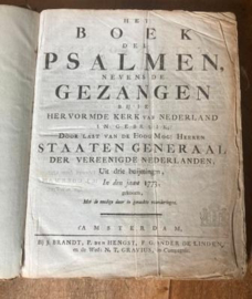 Antiek Psalmboek – 1773, Amsterdam
