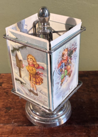 originele vintage carrousel-kaartenhouder