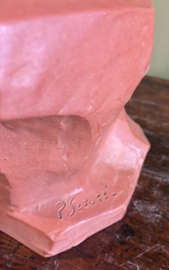 Prachtig Terracotta Beeld "Moeder en Kind" – Gesigneerd P. Peters (Piet Peters)